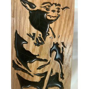 Detailed Yoda Star Wars Scroll Saw Wood Art Handmade Handcrafted Woodworking